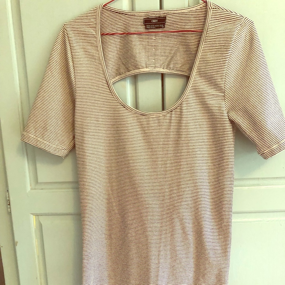 NWOT Scoop neck bodycon mini dress